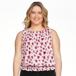 NWT OneA Floral Sleeveless Top Sz PXL
